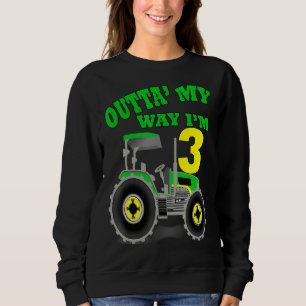 Sudadera Cumpleaños Tractor de 3 años Tercer Fiesta Tema