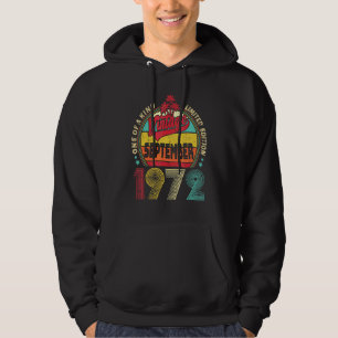 Sudadera Cumpleaños Vintage 50 Años Increíble Desde Septiem