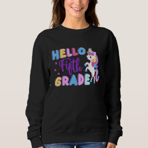 Sudadera Cunicornio Bonito Hola Quinto 5to Grado Adiós 4to 