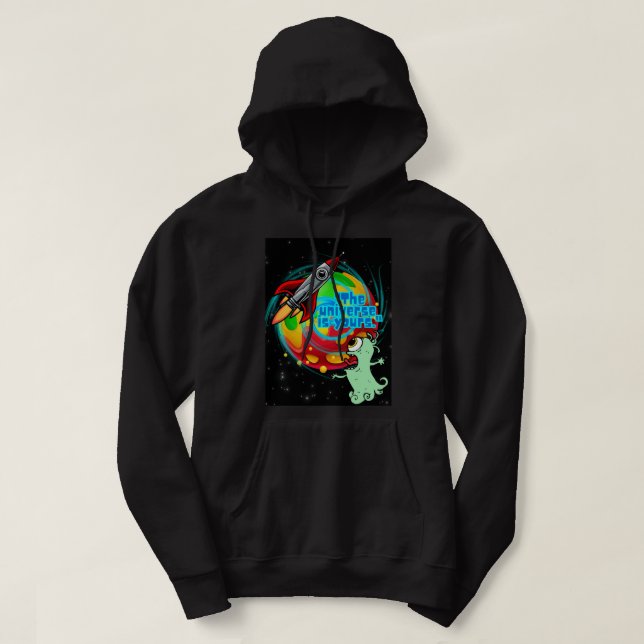 SUDADERA CUOTA FUERA DEL ESPACIO (Diseño del anverso)