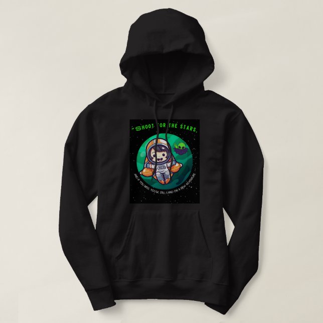 SUDADERA CUOTA FUERA DEL ESPACIO (Diseño del anverso)