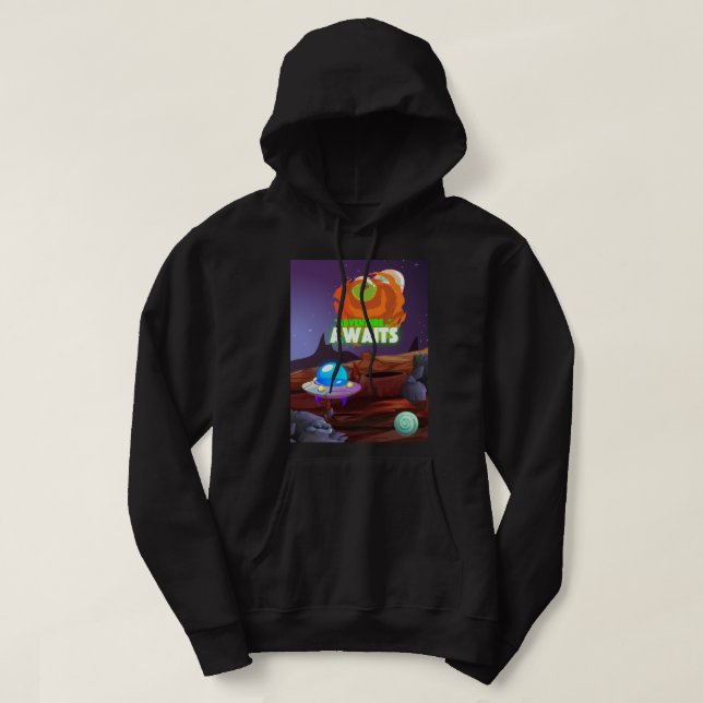 SUDADERA CUOTA FUERA DEL ESPACIO (Diseño del anverso)