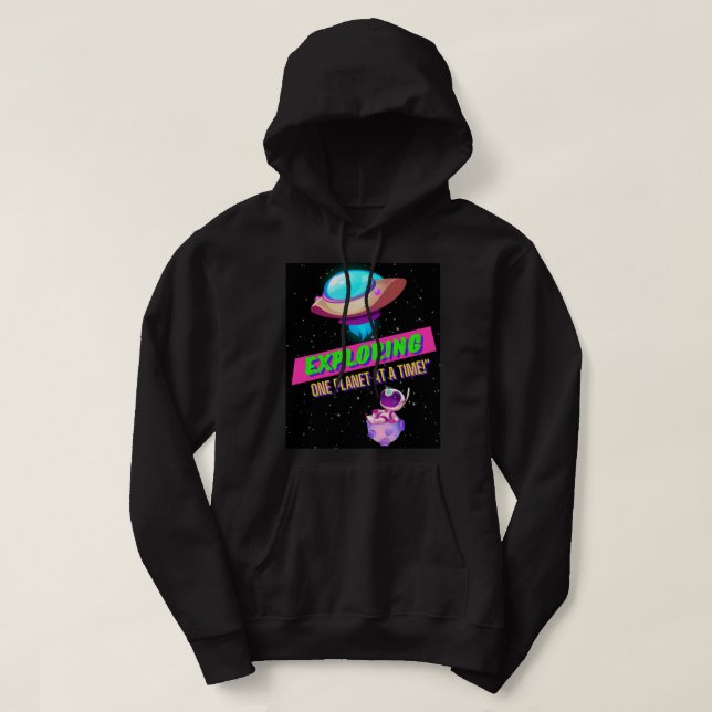 SUDADERA CUOTA FUERA DEL ESPACIO (Diseño del anverso)