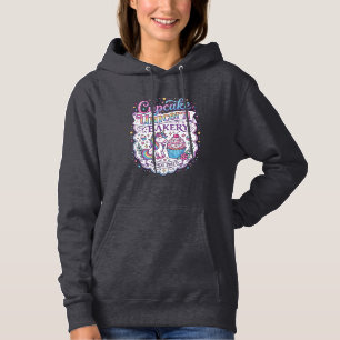 Sudadera Cupcake Unicornio Panadería de Unicornios Fondo Bl