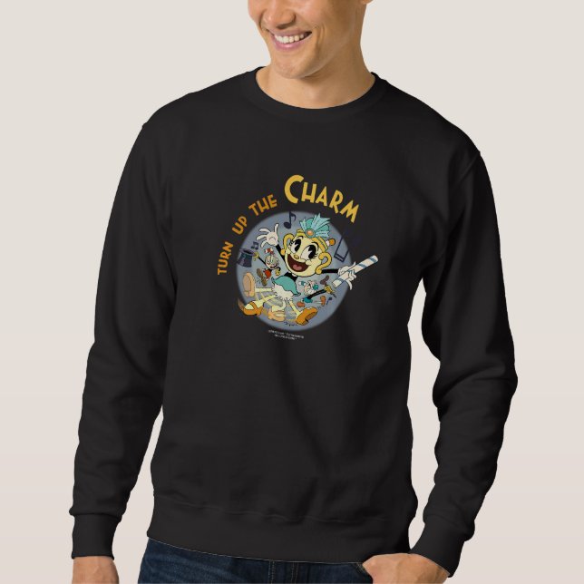 Sudadera Cuphead Show Ms Chalice Aumenta el Encanto (Anverso)