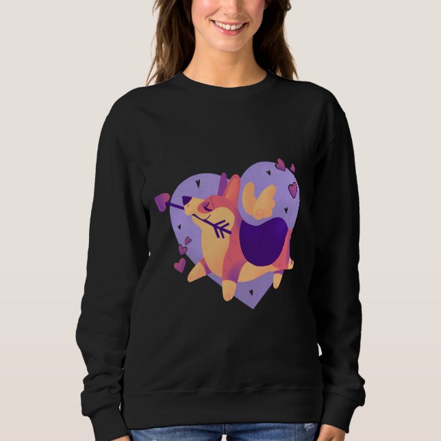 Sudadera Cupid Corgi  648 (Anverso)