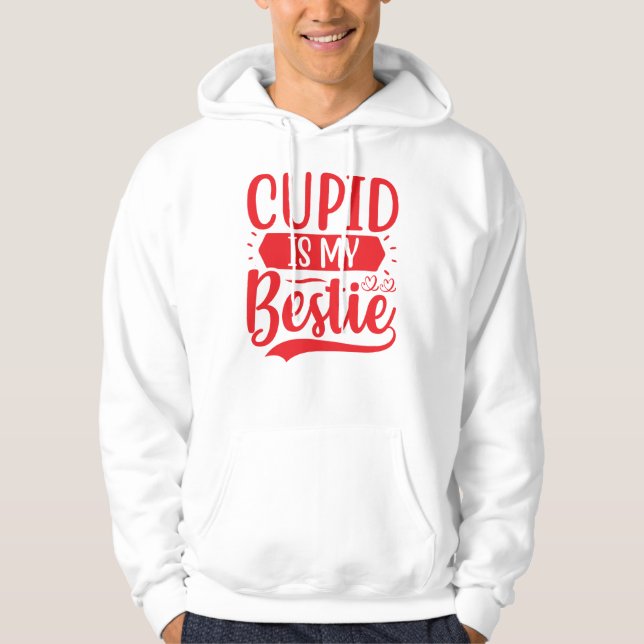 Sudadera Cupid es My Bestie (Anverso)