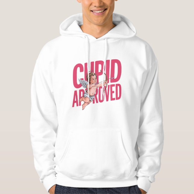 Sudadera Cupido aprobado Unisex (Anverso)