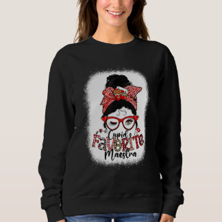 Sudadera Cupid's Favorite MAESTRA Messy Bun Women Valentine