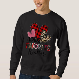 Sudadera Cupid's Favorite Realtor Three Hearts Valentine's 