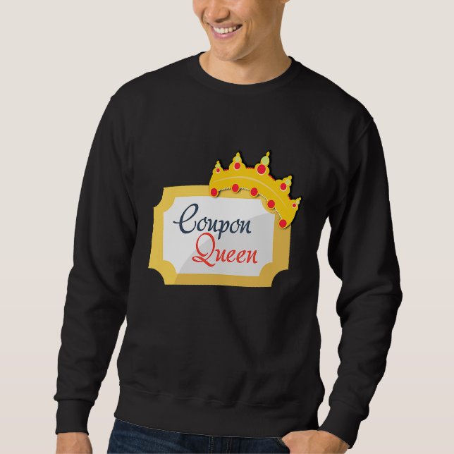 Sudadera Cupón Queen Shopping Extreme Couponing Couponer B (Anverso)