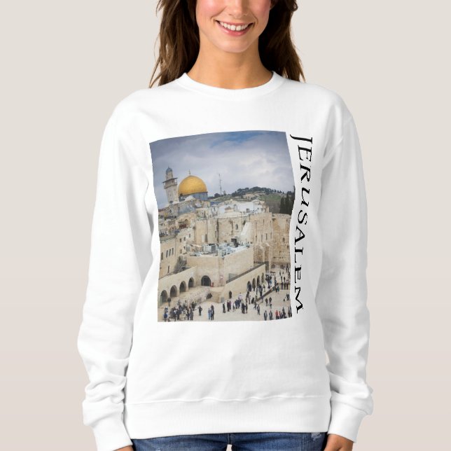 Sudadera Cúpula de la roca | Western Wall Plaza, Jerusalén (Anverso)