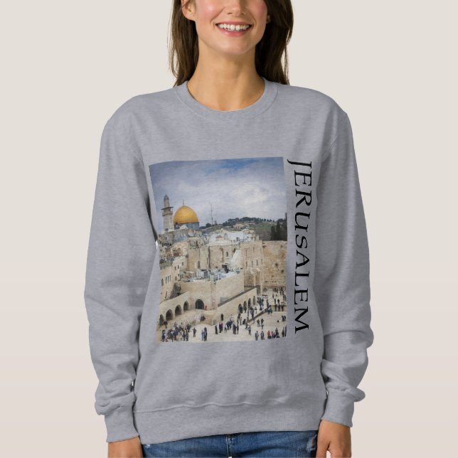 Sudadera Cúpula de la roca | Western Wall Plaza, Jerusalén (Anverso)