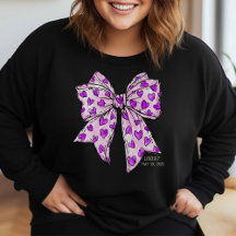 Cuqueta caprichoso dobla el corazón morado y lavan