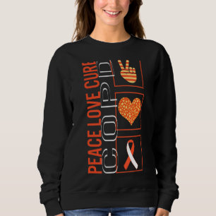 Sudadera Cura de amor por la paz Cure COPD Awareness Ribbon