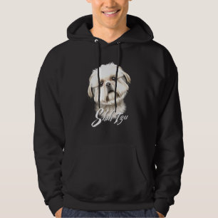Sudadera Cura Furry Shih Tzu Perro Cara seria