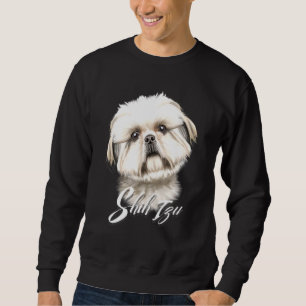 Sudadera Cura Furry Shih Tzu Perro Cara seria