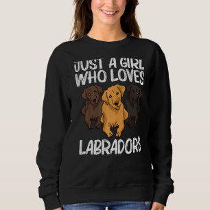 Sudadera Cura Labrador Para Chicas Niños Cachorros Animales