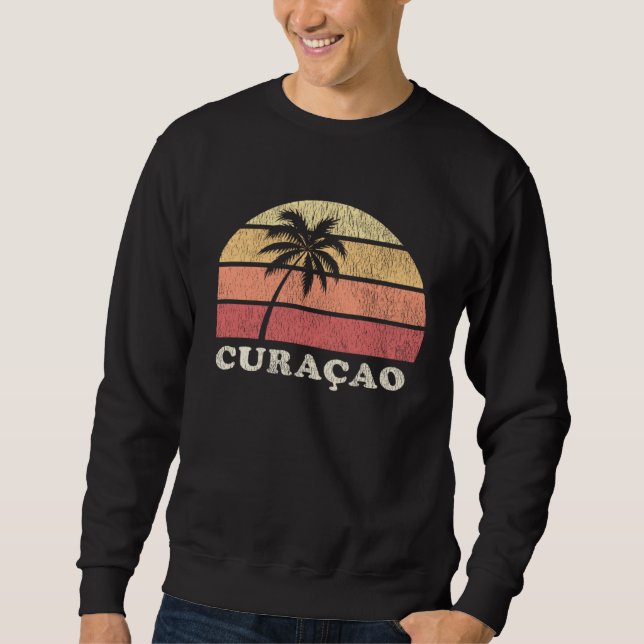 Sudadera Curaçao Vintage 70s Retro Throwback (Anverso)