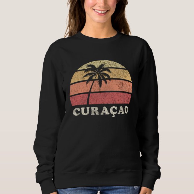 Sudadera Curaçao Vintage 70s Retro Throwback (Anverso)