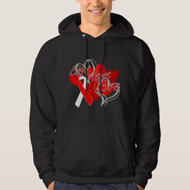 Sudadera Curación de la esperanza del amor de la anemia (Anverso)