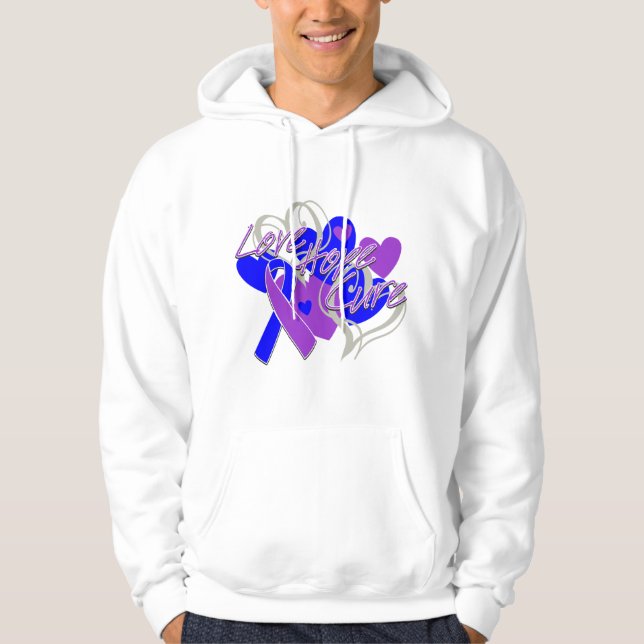 Sudadera Curación de la esperanza del amor de la artritis (Anverso)