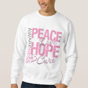Sudadera Curación del amor de la paz del cáncer de pecho
