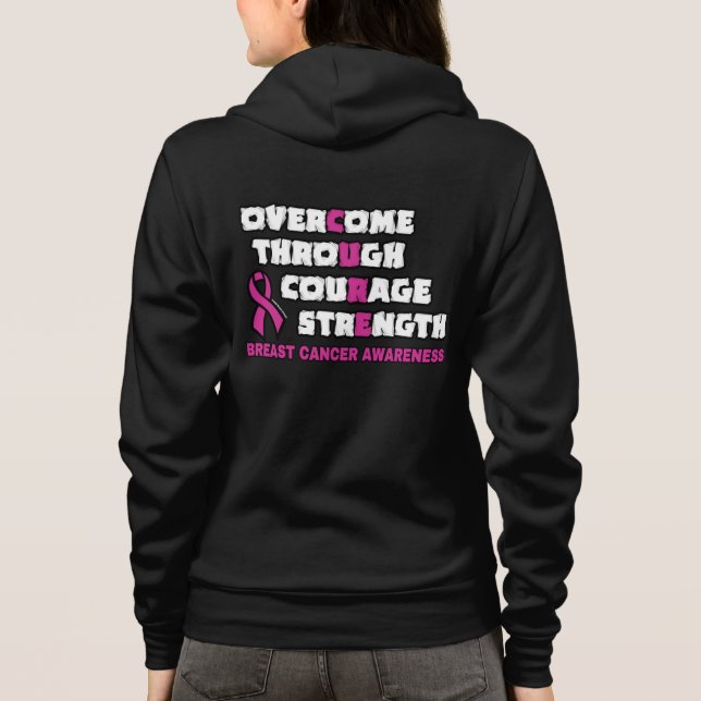 Sudadera CURE... Cáncer de mama (Reverso)