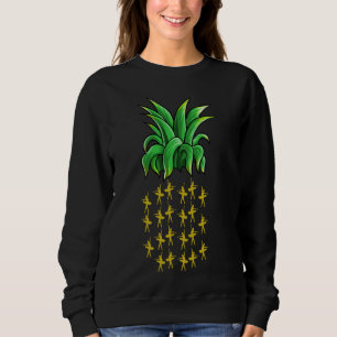 Sudadera Curiosa bailarina de ballet Pineapple Fruit Lover 