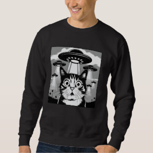 Sudadera Curiosa ciencia-ficción, conmocionado gato meme in