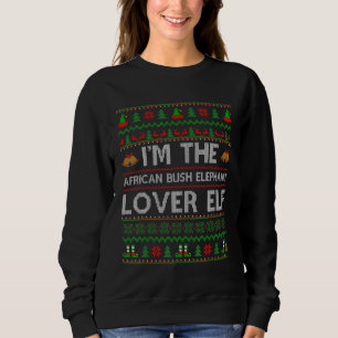 Sudadera Curiosamente soy el elefante africano Bush Elf Chr