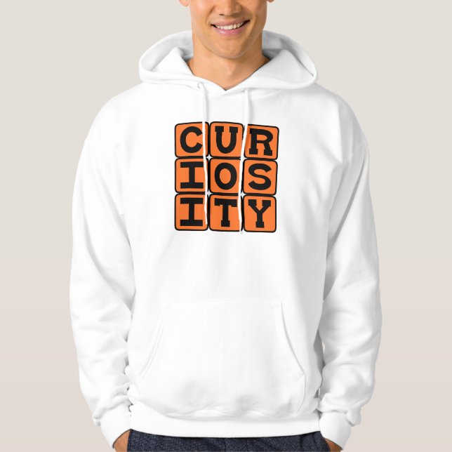 Sudadera Curiosidad, Qué Mató Al Gato (Anverso)