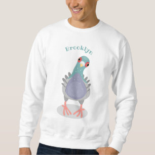 Sudadera Curioso ilustracion personalizado de palomas