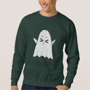 Sudadera Curioso Kawaii Halloween Fantasma masculino sudade