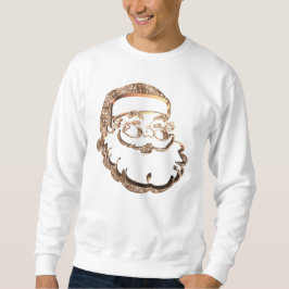 Sudadera Curioso Papá Noel Dorado Padre Navidad