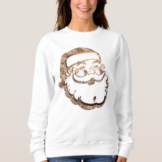 Sudadera Curioso Papá Noel Dorado Padre Navidad (Anverso)