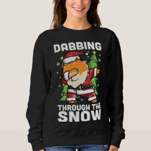 Sudadera Curioso Pomerania Dabbing A Través De La Nieve Dab