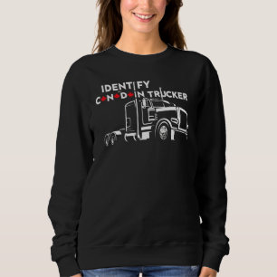 Sudadera Curioso Que Identifico Como Camionero Canadiense F