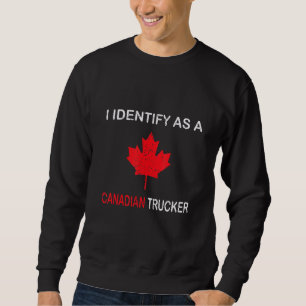 Sudadera Curioso Que Identifico Como Camionero Canadiense F