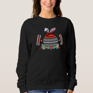 Sudadera Curling Broom Bunny Ear Winter Sports Curling