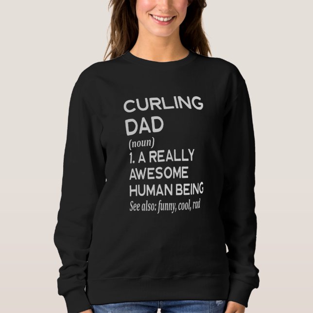 Sudadera Curling Dad Definition - Curl Winter Sports (Anverso)