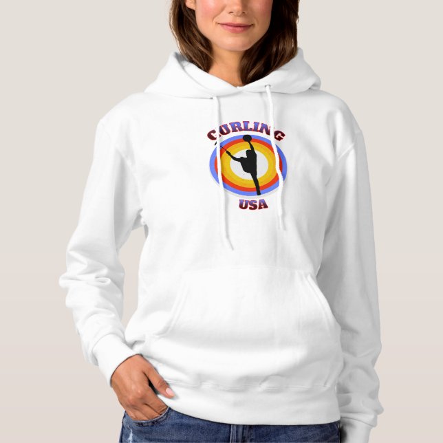 Sudadera Curling USA (Anverso)