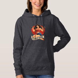 Sudadera Curly Girl Hair Goals -Retro Gym Pin-up Activewear