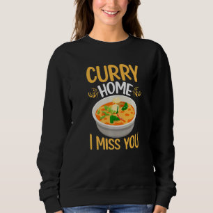 Sudadera Curry Home Te Extraño Para Comer Comida Asiática