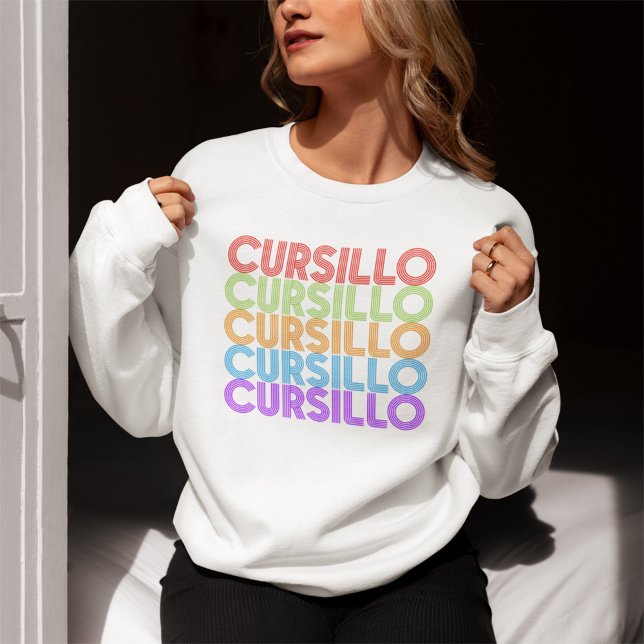 Sudadera Cursillo Colorful Stacked Rainbow DeColores (Subido por el creador)
