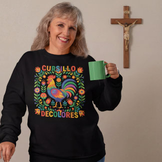 Sudadera Cursillo DeColores Gallo del Arte Popular Español
