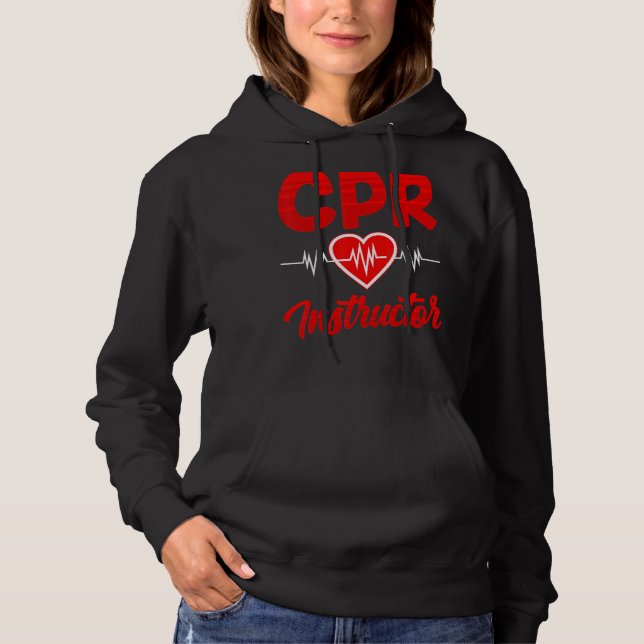 Sudadera Curso De Instructores De Cpr Atención De Emergenci (Anverso)