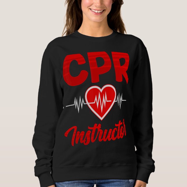 Sudadera Curso De Instructores De Cpr Atención De Emergenci (Anverso)