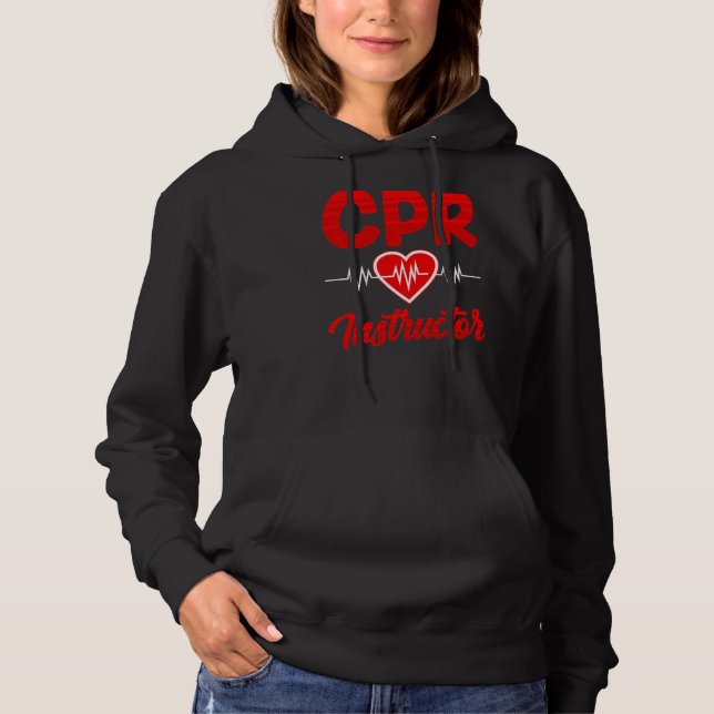 Sudadera Curso De Instructores De Cpr Atención De Emergenci (Anverso)