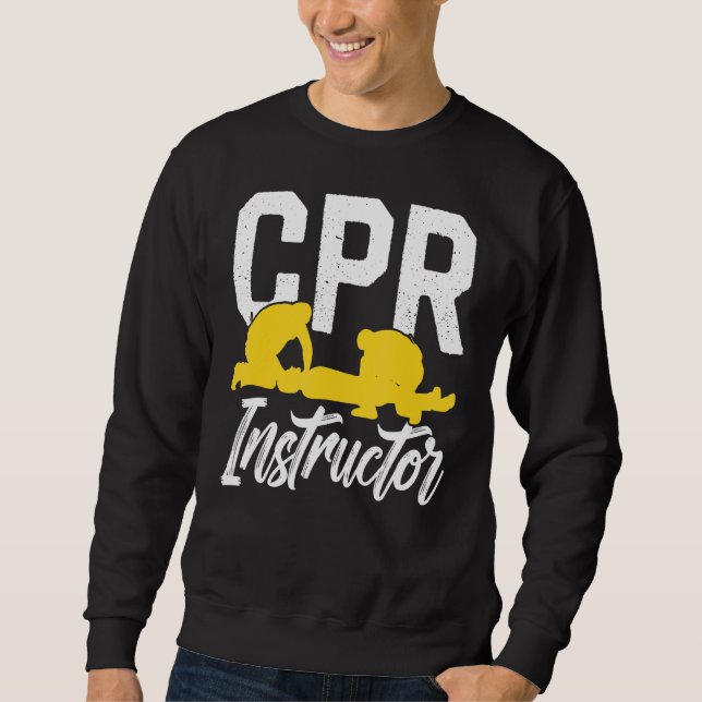 Sudadera Curso De Urgencia De Instructores De Cpr Primeros  (Anverso)